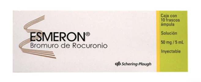 Esmeron 50 Mg/5 Ml Solución Inyectable Frasco Ámpula 10 Piezas