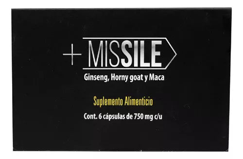 Missile 750 Mg Suplemento Alimenticio 6 Cápsulas