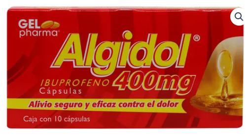 ALGIDOL (IBUPROFENO) 10 CAPS 400 MG