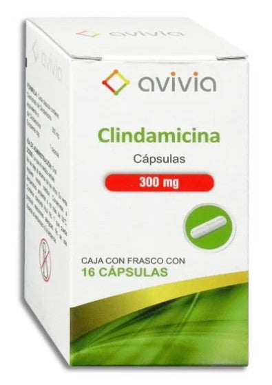 Clindamicina 300 Mg Frasco 16 Cápsulas Genérico Avivia