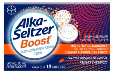 Alka-Seltzer Boost 10 Tabletas Efervecentes
