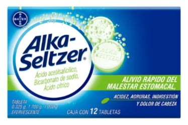 Alka-Seltzer Lima-Limón 12 Tabletas