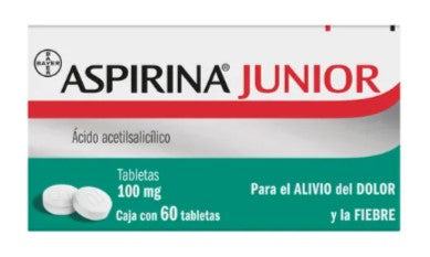 Aspirina Junior 100 Mg 60 Tabletas