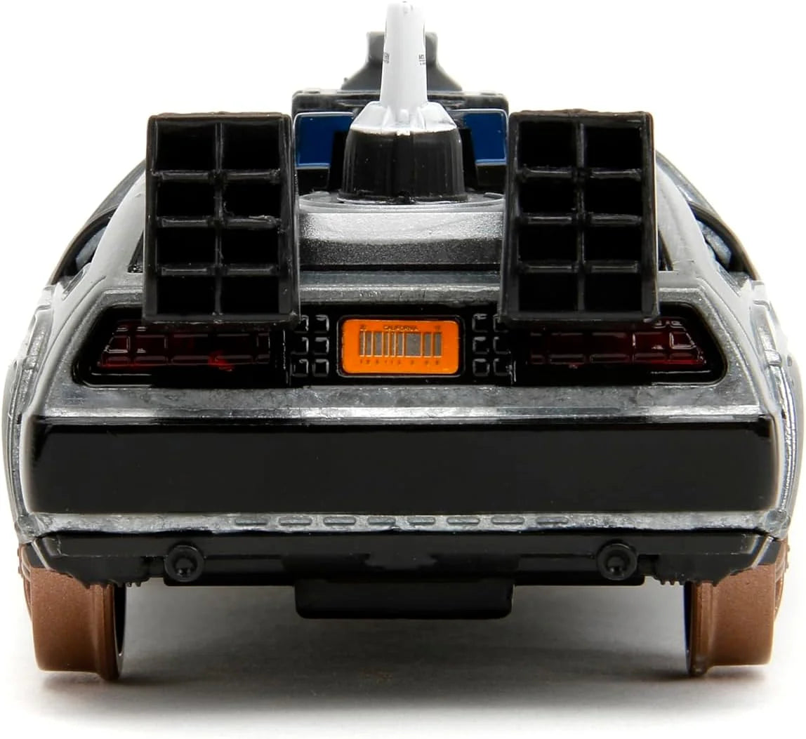 Back to The Future Part III 1:32 Time Machine Rail Wheels Die-Cast Car