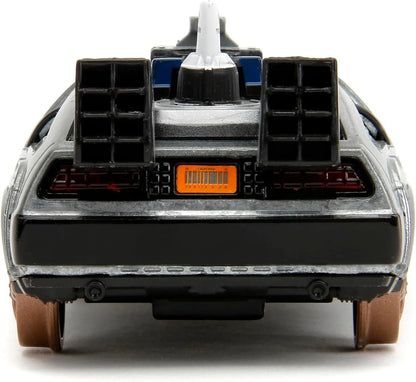 Back to The Future Part III 1:32 Time Machine Rail Wheels Die-Cast Car