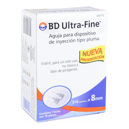 Bd Ultra-Fine Agujas Estériles para Insulina
