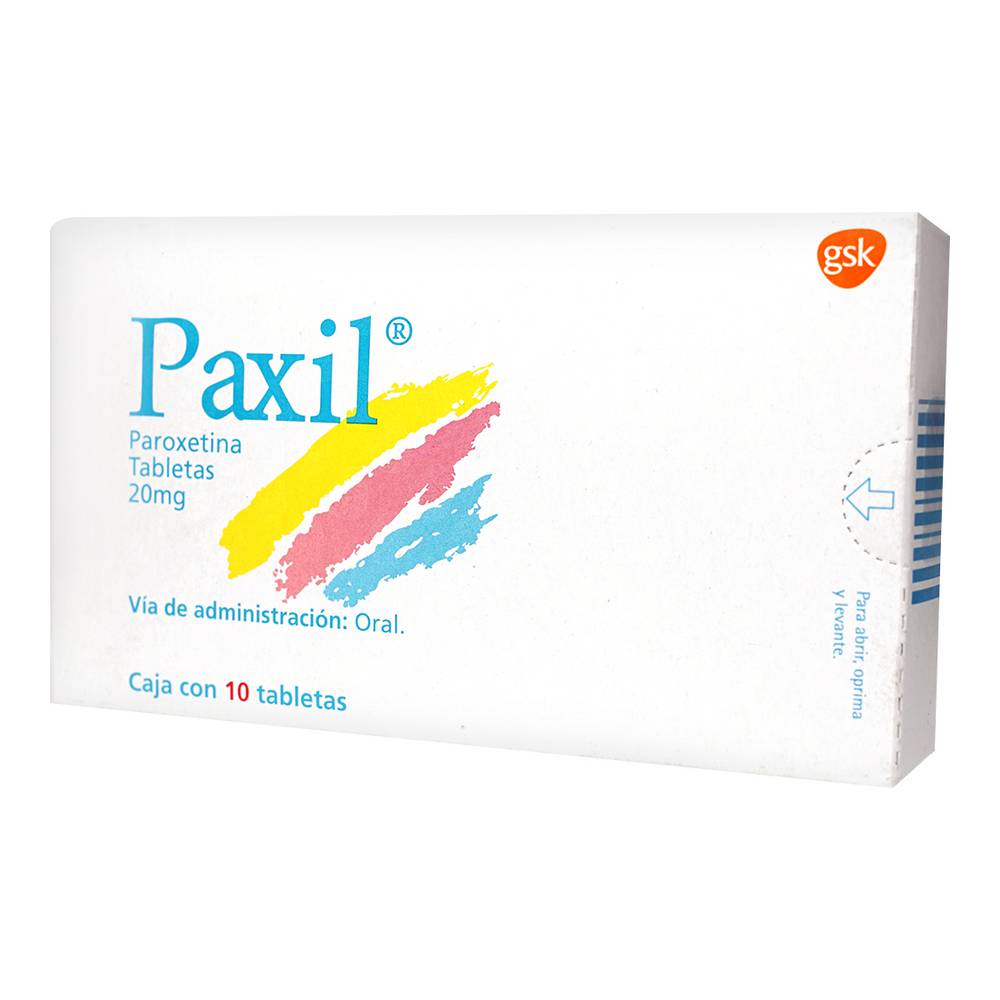 Paxil 20 Mg 10 Tabletas – Farmacia Coyoacán