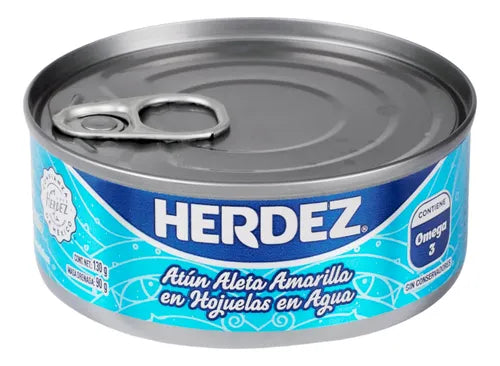 HERDEZ ATUN ALETA AMARILLA EN AGUA 130 G