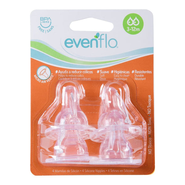 mamilas evenflo de 0 a 3 meses Mamila Evenflo Silicón Anatómica 3+1 Gratis – Farmacia Coyoacán
