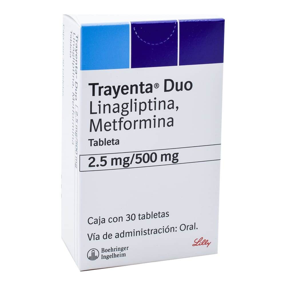 Trayenta Duo 2.5/500 Mg 30 Tabletas – Farmacia Coyoacán