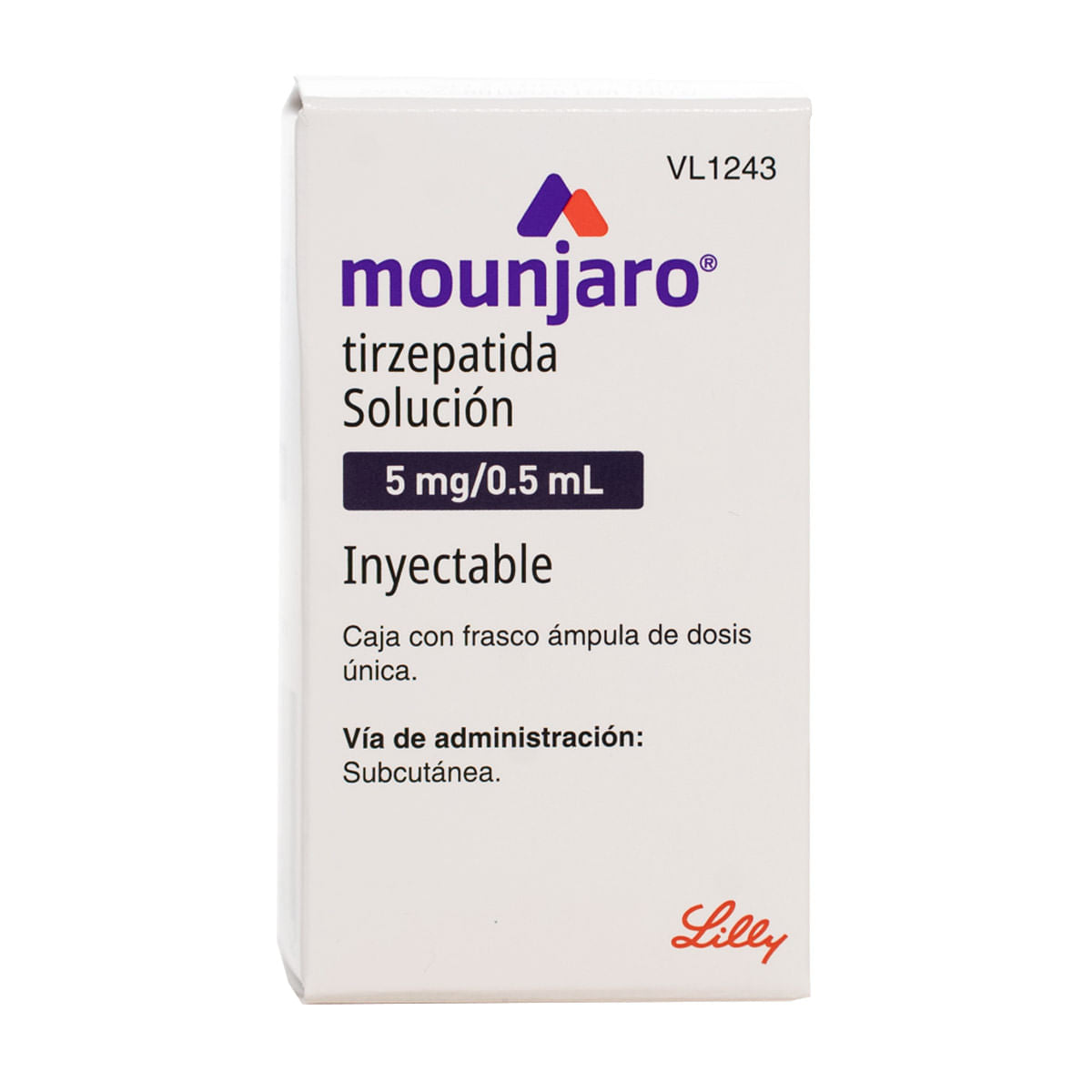 Mounjaro Tirzepatida 5 mg / 0.5 ml Solución Inyectable Frasco Ámpula C ...