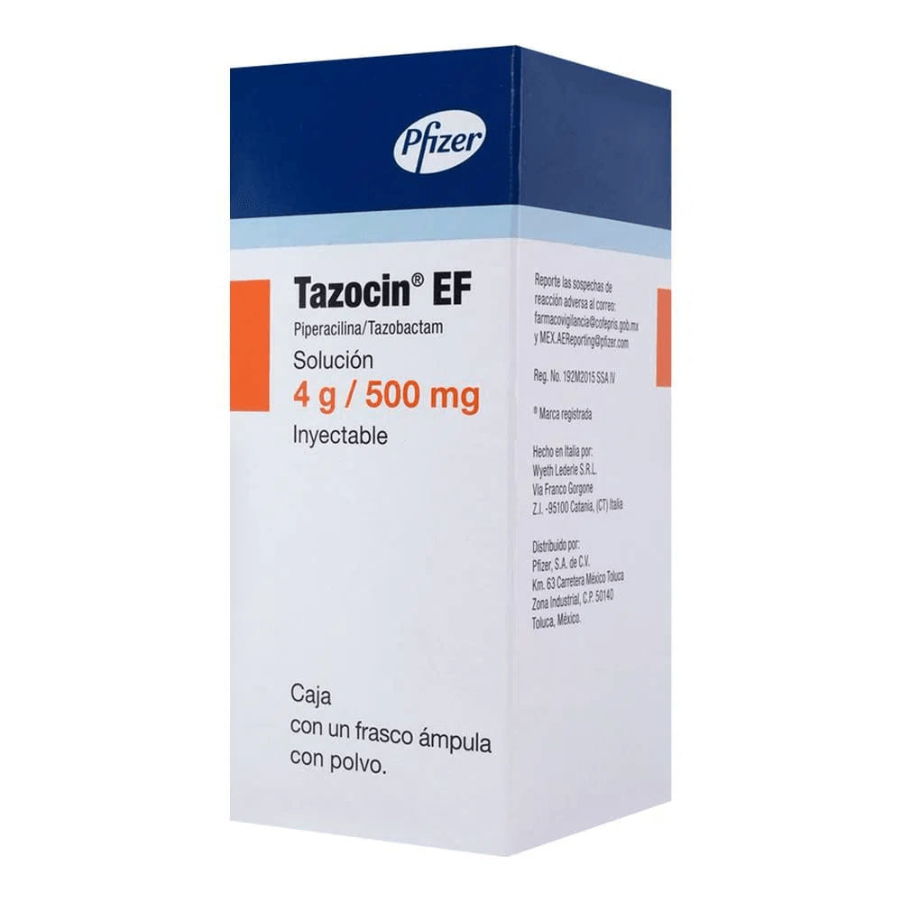 Tazocin EF 4/0.500 G Solución Inyectable Frasco Ámpula – Farmacia Coyoacán