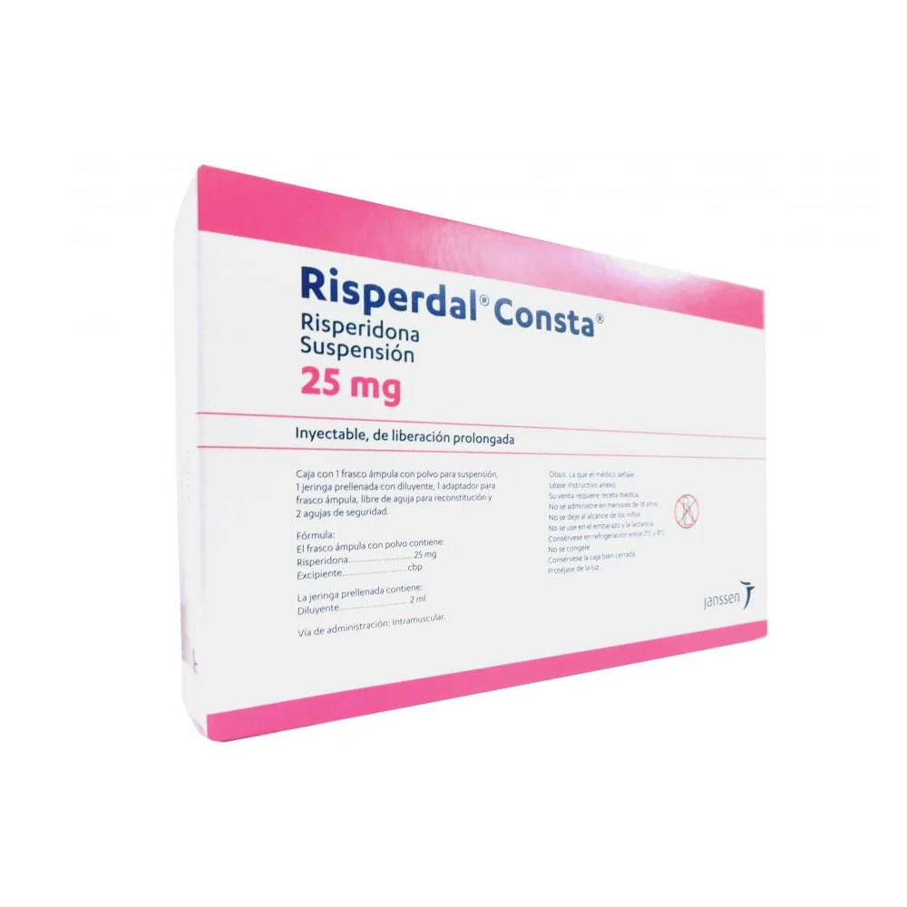 Risperdal 25 Mg Solución Inyectable Con Aguja Frasco Ámpula – Farmacia ...