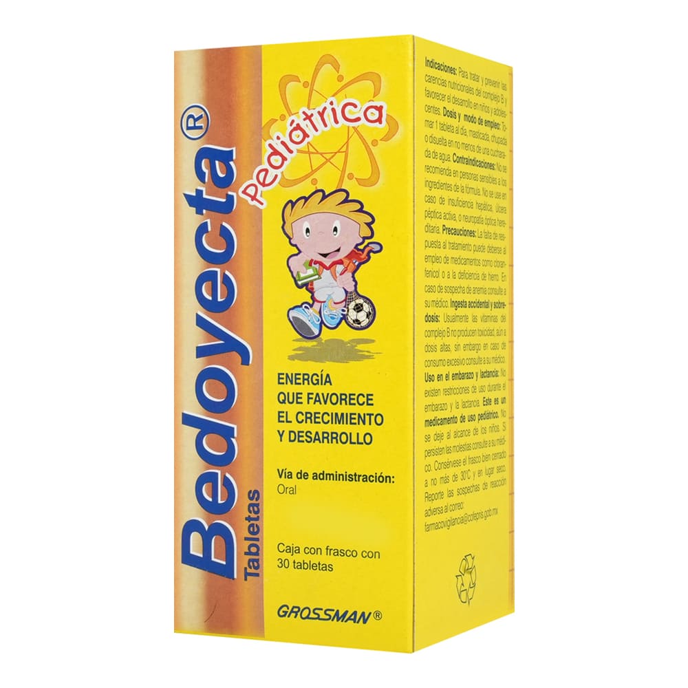 Bedoyecta Pediátrico Oral 30 Tabletas – Farmacia Coyoacán