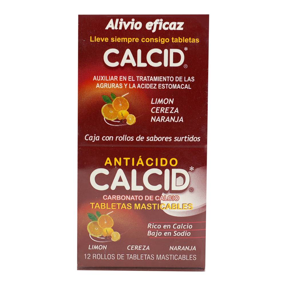Calcid Surtido 12 Tubos 12 Tabletas Cada Uno – Farmacia Coyoacán
