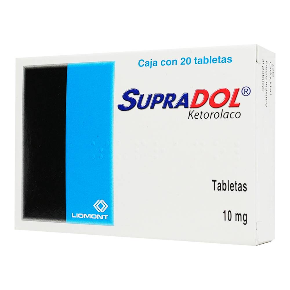 Supradol 10 Mg 20 Tabletas – Farmacia Coyoacán