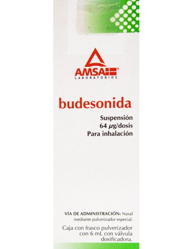 Budesonida 64 mcg Suspensión Dosis Inhalación Amsa