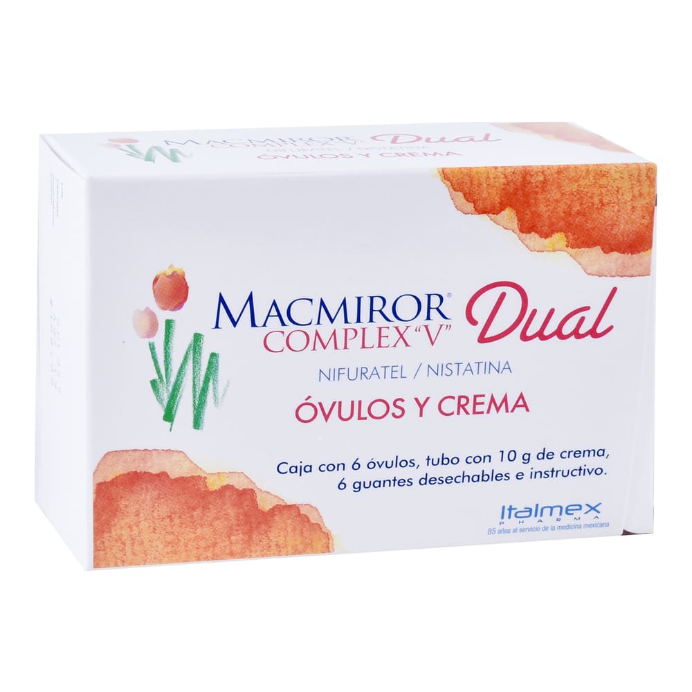 Macmiror Complex V Dual 6 Óvulos + Crema 10 G – Farmacia Coyoacán