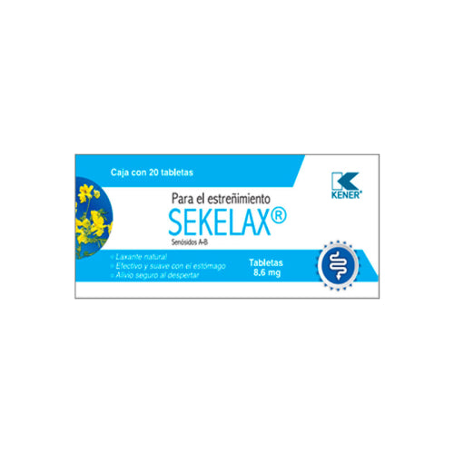 SEKELAX 8.6 MG C/20 TAB