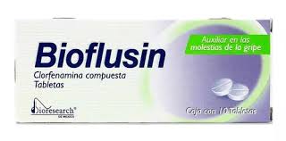 Bioflusin Clorfenamina Compuesta 10 Tabletas Genérico Bioresearch