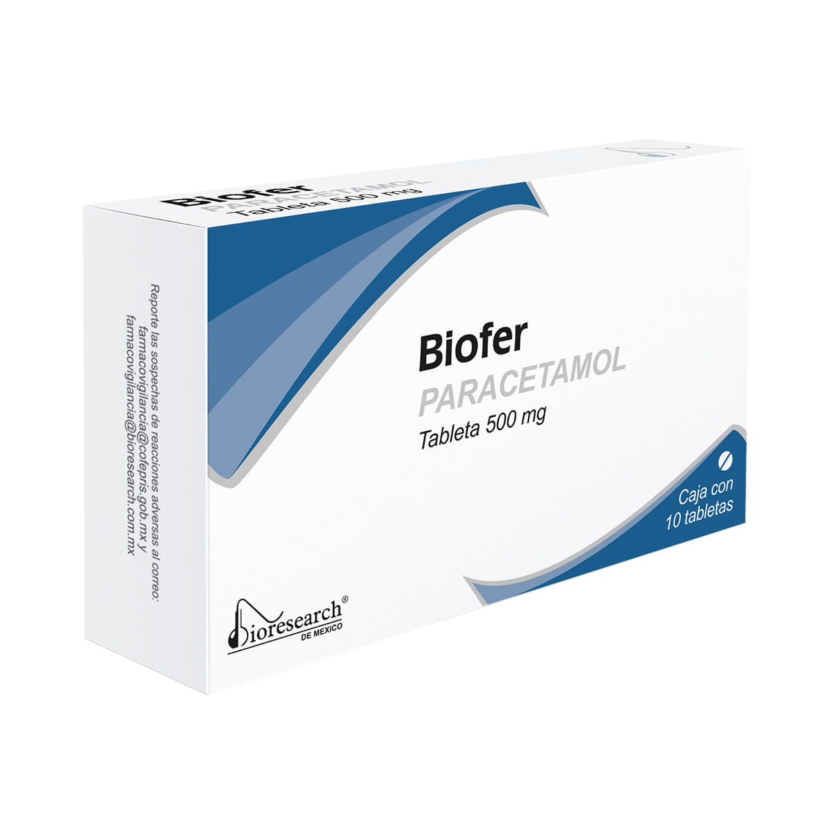 Biofer Paracetamol 500 Mg 10 Tabletas – Farmacia Coyoacán