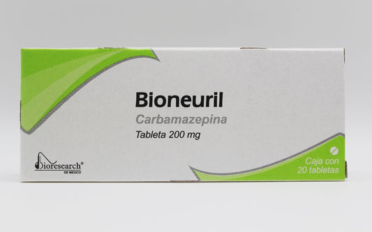 Bioneuril Carbamazepina 200 Mg 20 Tabletas Genérico Bioresearch
