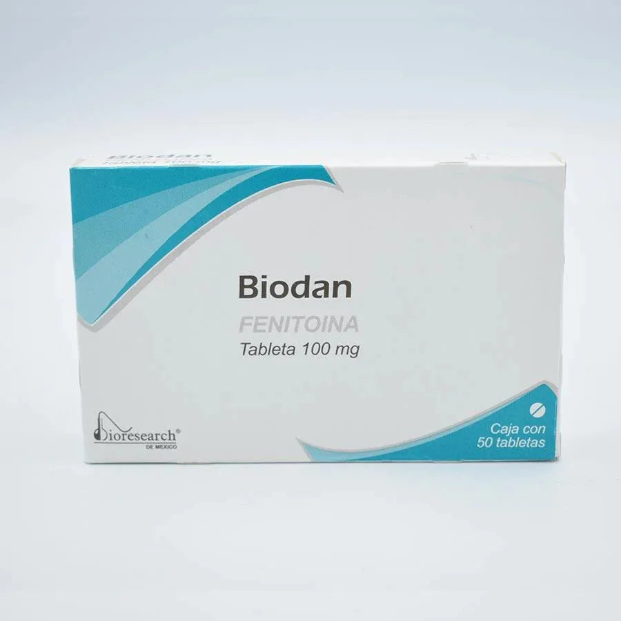 Biodan Fenitoína Sódica 100 Mg 50 Tabletas Genérico Bioresearch
