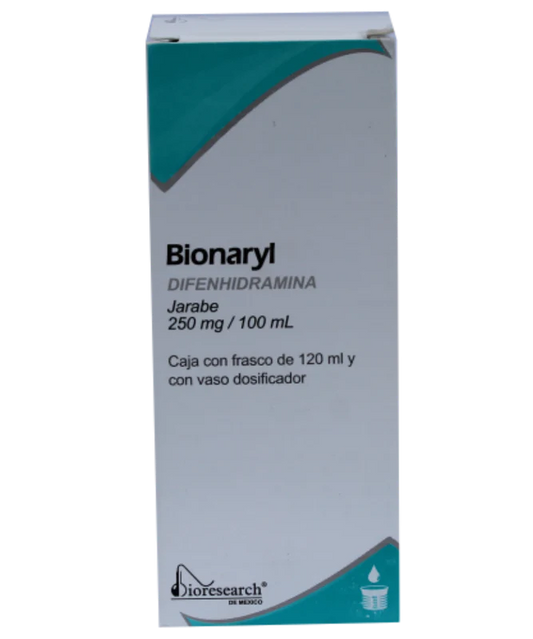 Bionaryl Difenhidramina 250 Mg 120 Ml Genérico Bioresearch