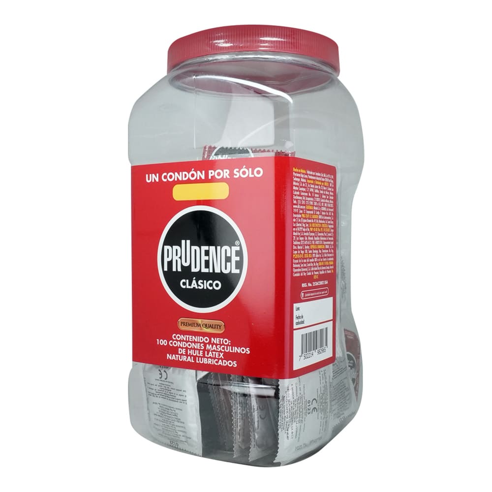 Preservativo Prudence Clásico Vitrolero 100 Condones – Farmacia Coyoacán