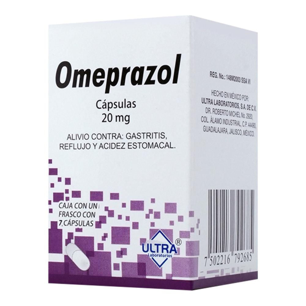 Omeprazol 20 Mg 7 Cápsulas Genérico Ultra Lab – Farmacia Coyoacán