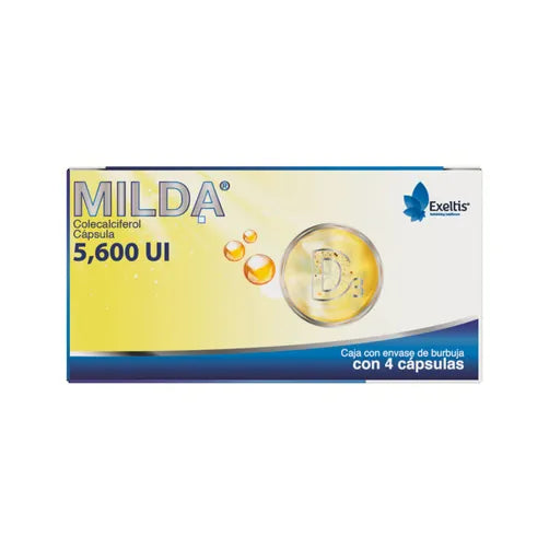 Milda 5600 UI c/4 cápsulas