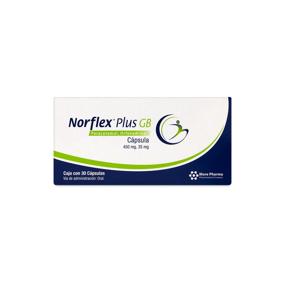 Norflex Plus Gb 450/35 Mg 30 Cápsulas – Farmacia Coyoacán