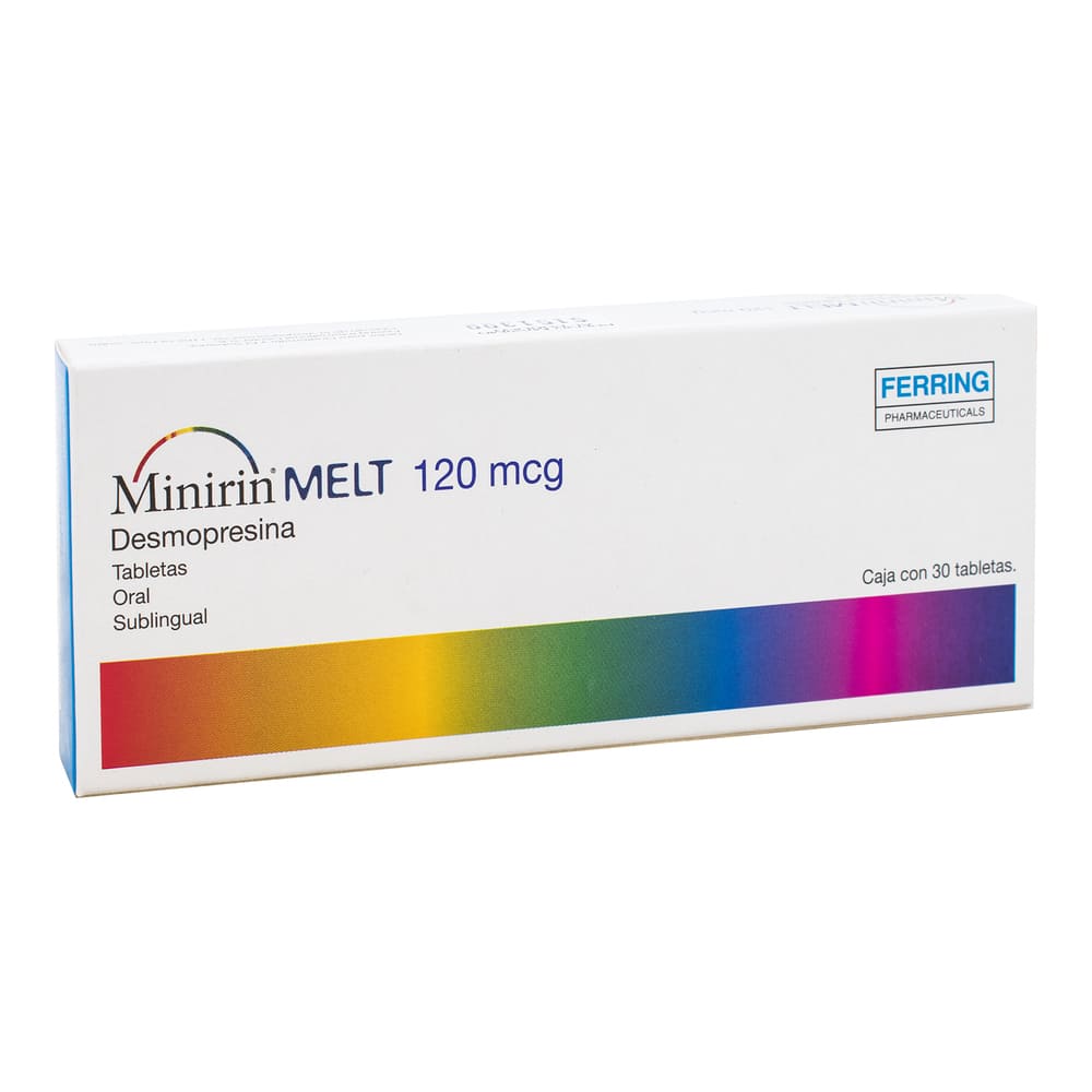 Minirin MELT 120 Mcg 30 Tabletas – Farmacia Coyoacán