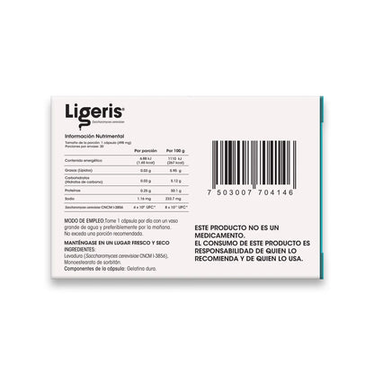 Ligeris 498 Mg Suplemento Alimenticio 30 Cápsulas