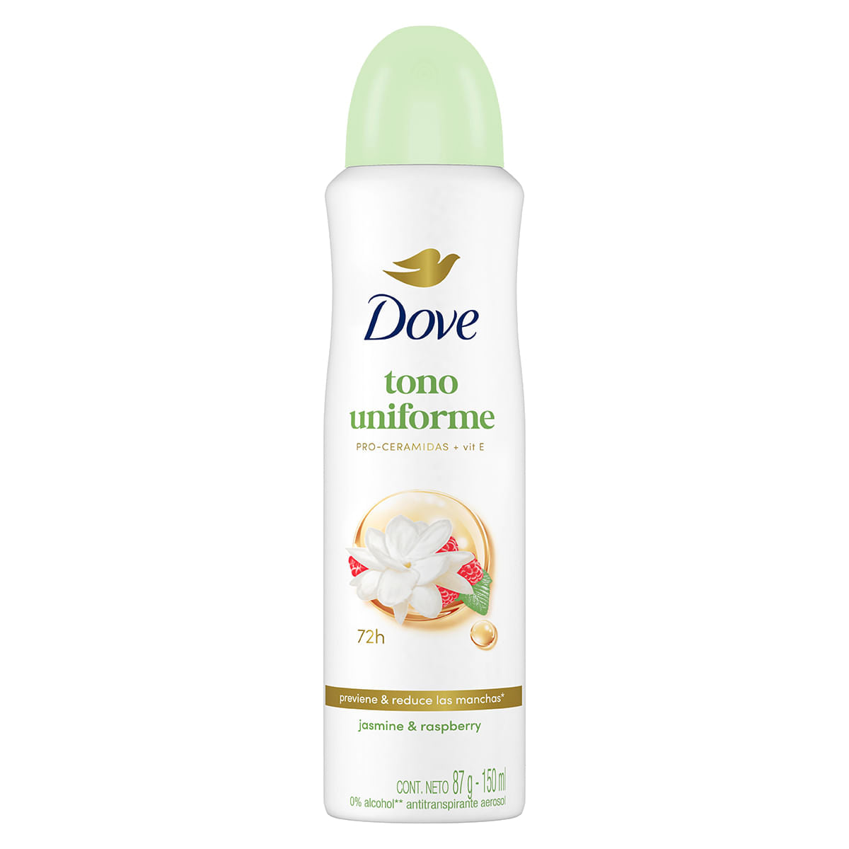 Dove Desodorante Aerosol Tono Uniforme Jasmine & Raspberry 150 ml ...