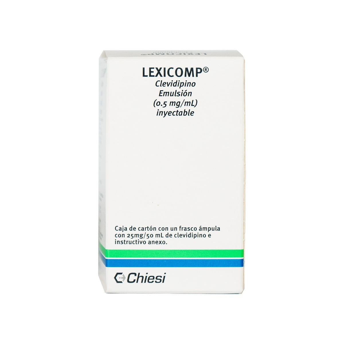 Lexicomp Clevidipino Emulsión Inyectable 0.5 mg / ml Frasco Ámpula Con ...