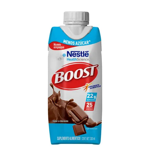 Boost Menos Azúcar Suplemento Alimenticio Chocolate 330 mL
