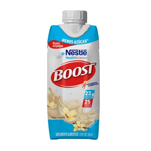 Boost Menos Azúcar Suplemento Alimenticio Vainilla 330 mL