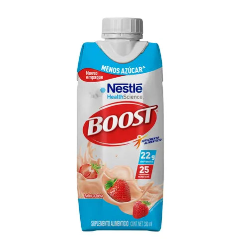 Boost Menos Azúcar Suplemento Alimenticio Fresa 330 mL