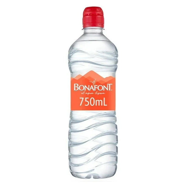 Agua natural Bonafont 750 mL chupón