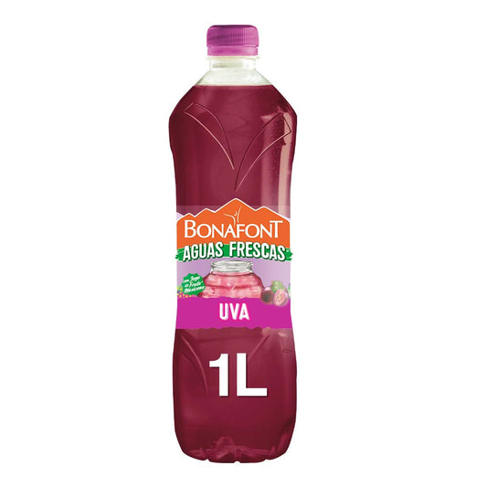 Bonafont Aguas Frescas Uva 1 L