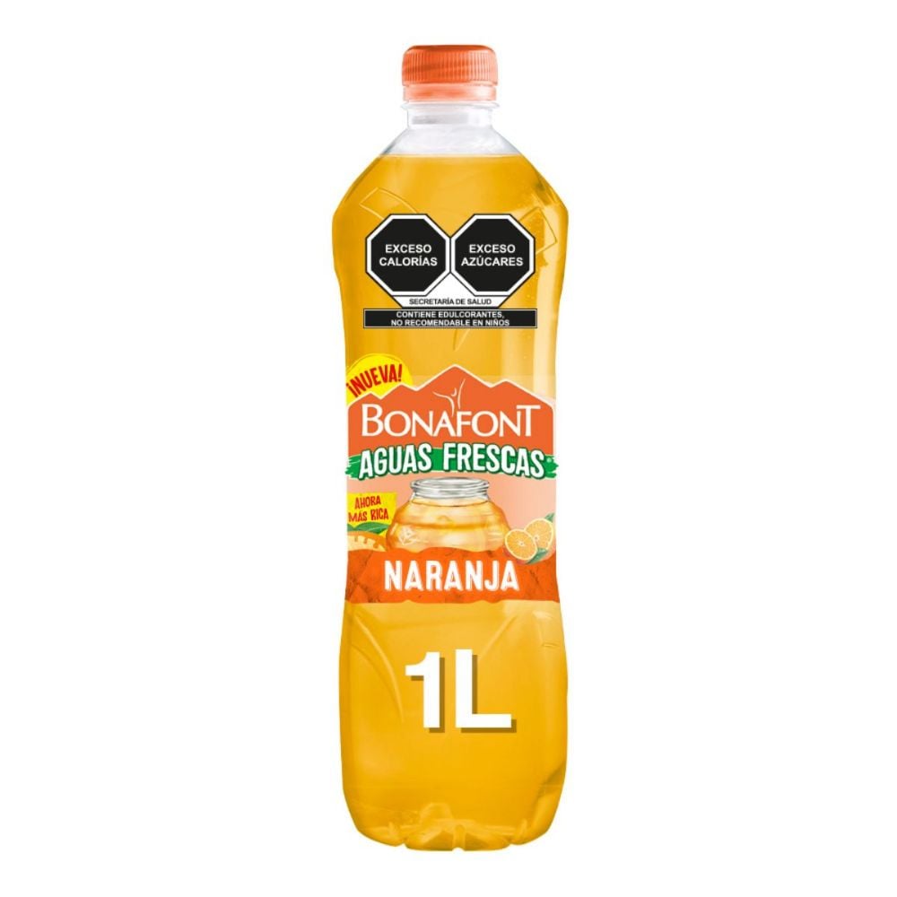 Bonafont Aguas Frescas Naranja 1 L
