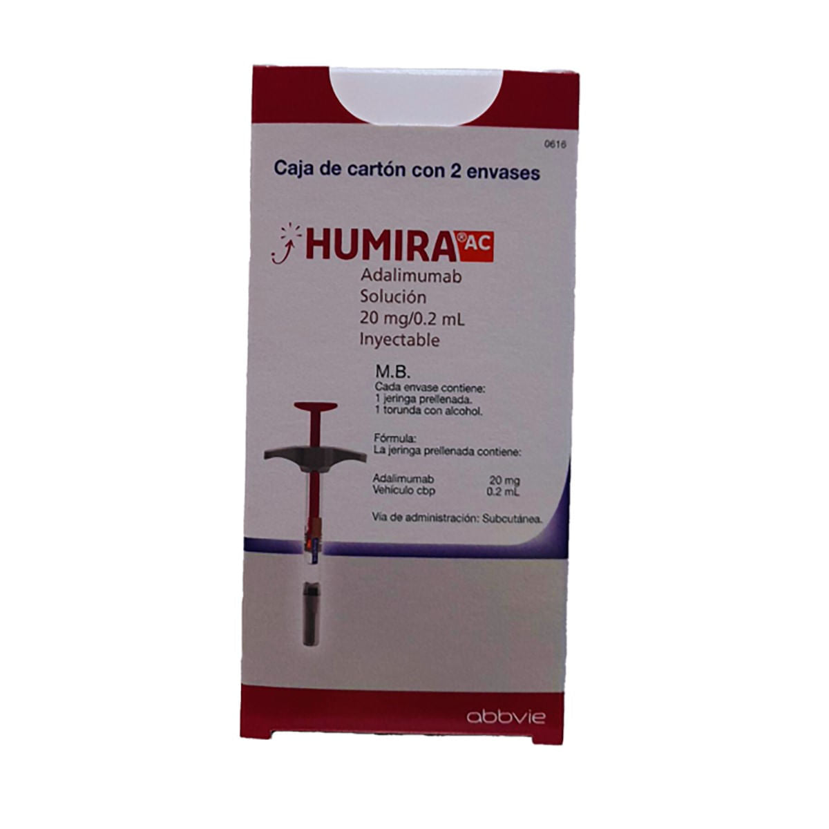 Humira Adalimumab 20 Mg Solución Inyectable 0.2 Ml Jeringa Prellenada ...