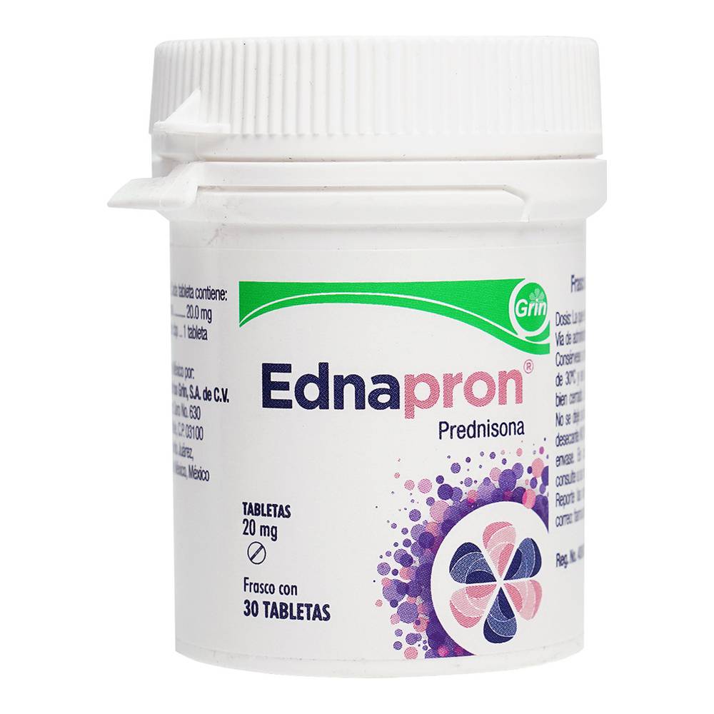 Ednapron 20 Mg 30 Tabletas – Farmacia Coyoacán