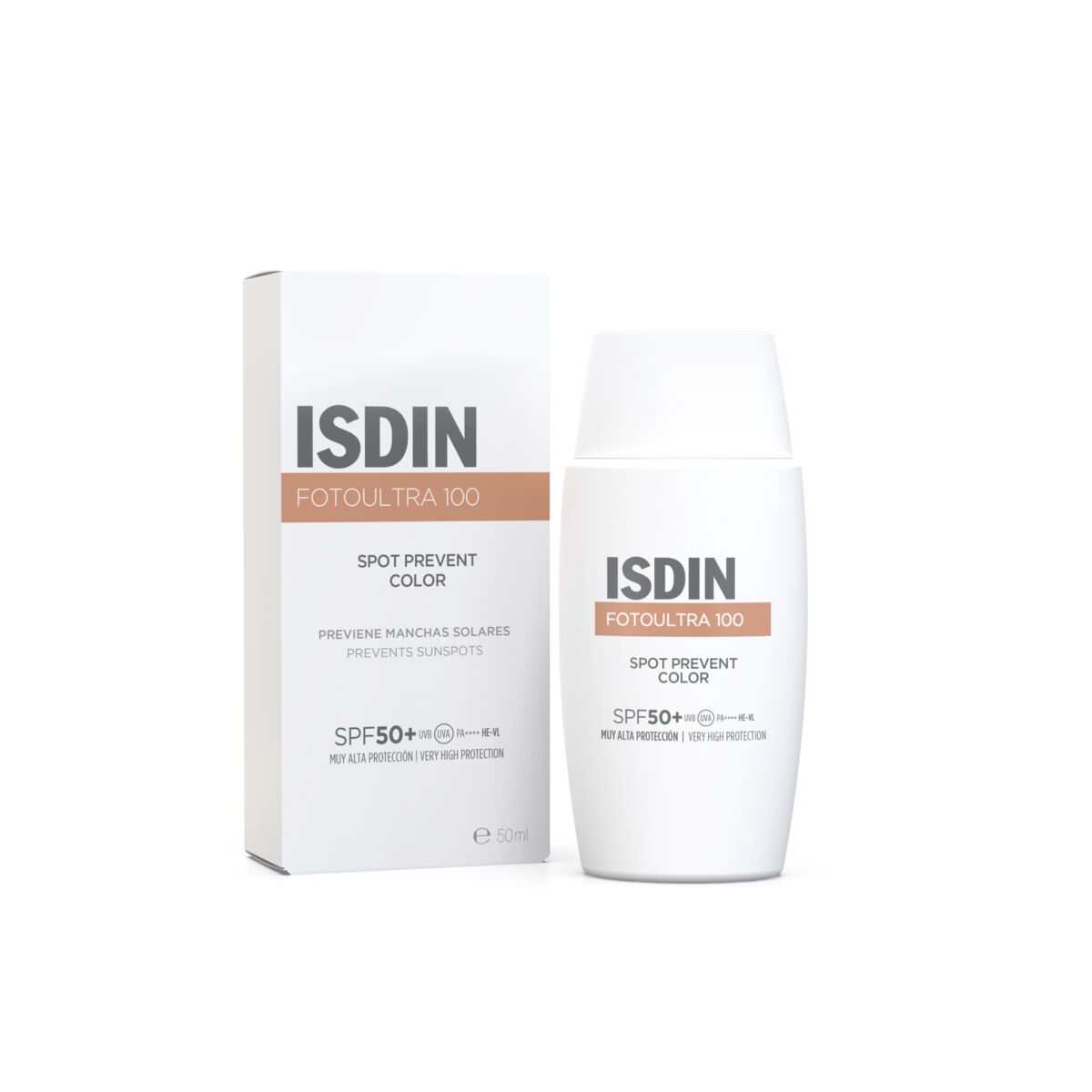 ISDIN Protector Solar Fotoultra 100 Spot Prevent Color FPS 50+ 50 ml ...