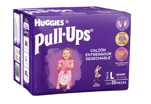 Calzoncillo Huggies Pull-Ups Niña L 30 Piezas