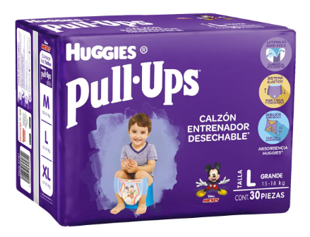 Calzoncillo Huggies Pull-Ups Niño L 30 Piezas