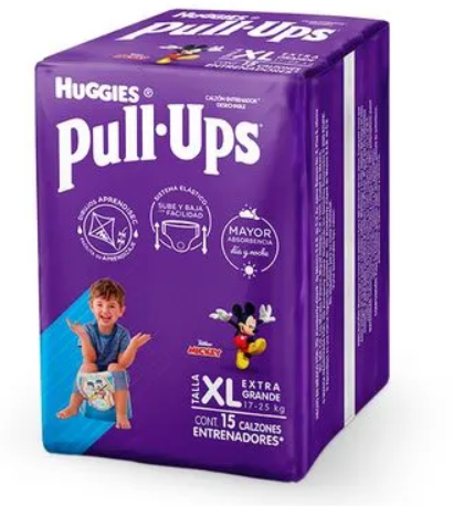 Calzoncillo Huggies Pull-Ups Niño XL 15 Piezas