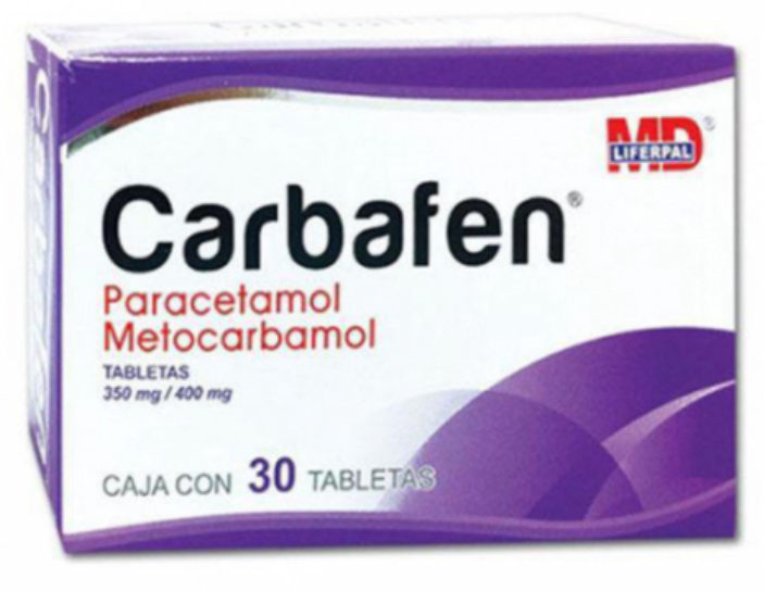 CARBAFEN (METOCARBAMOL, PARACETAMOL) 30TBS