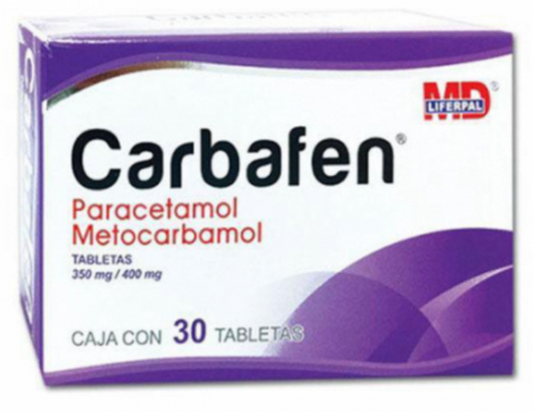 CARBAFEN (METOCARBAMOL, PARACETAMOL) 30TBS